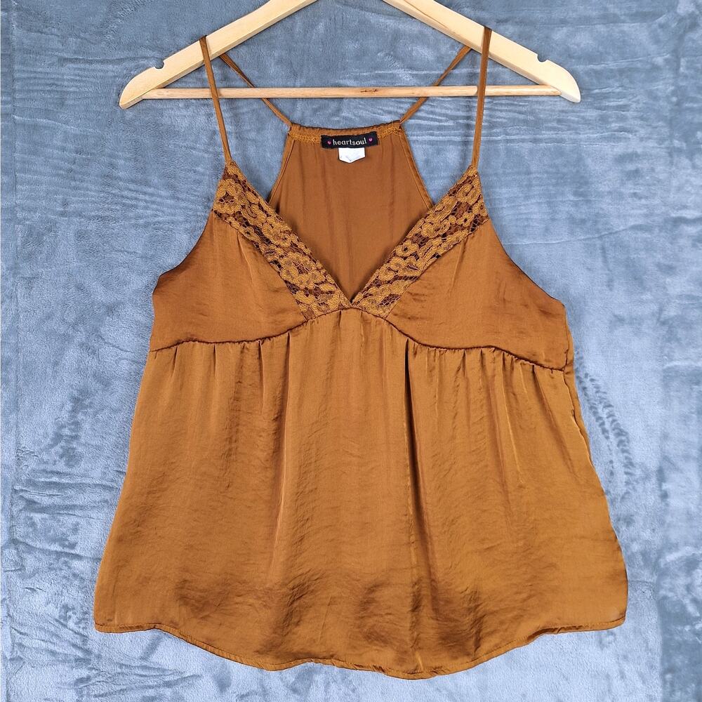 Womens Top Medium Fairy Babydoll Y2K Floral Lace Coquette Dainty Feminine‎ Satin